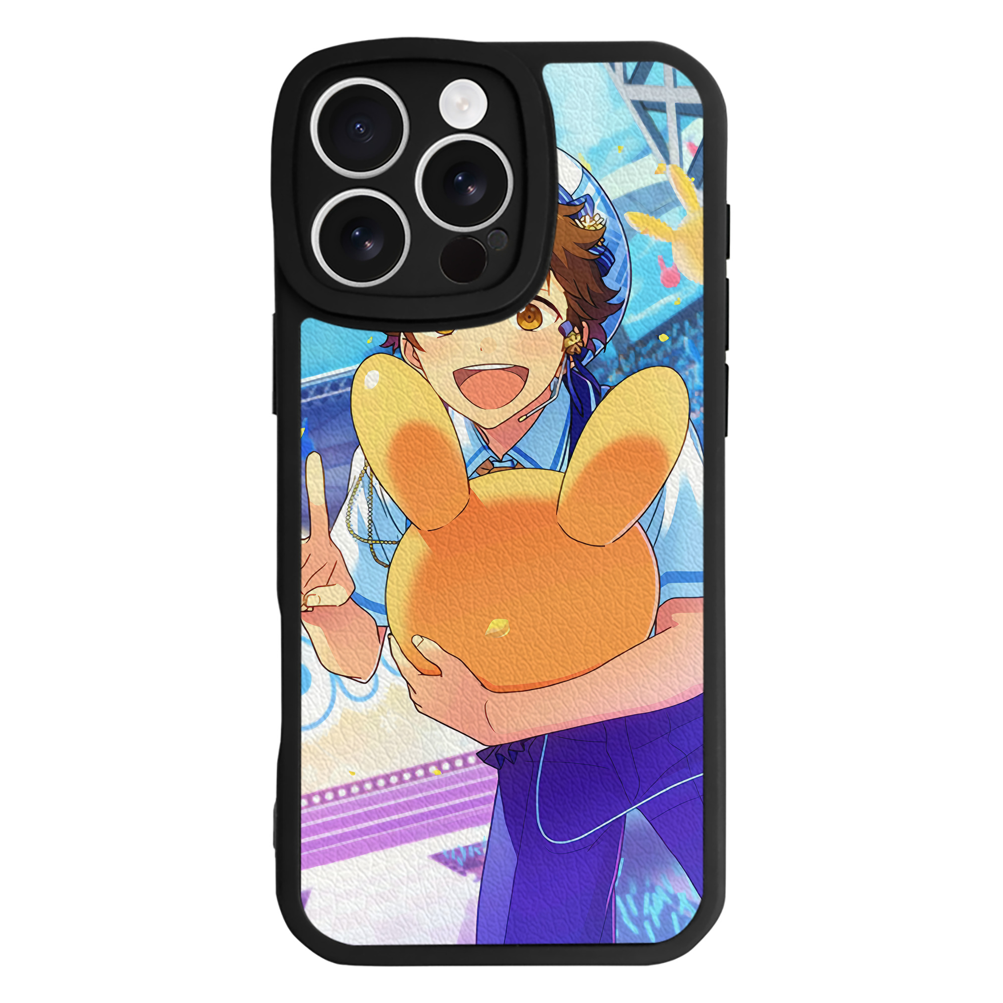 （画像用） あんさんぶるスターズ! Ensemble Stars 【iPhone 16シリーズ対応】シリコンスマホケース（レザー調） 材質：シリコン